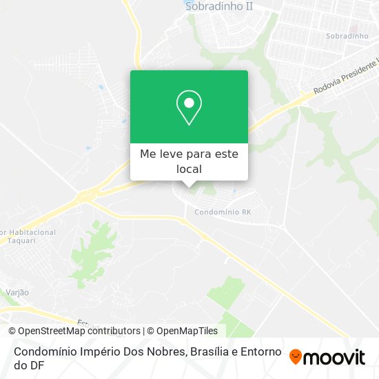 Condomínio Império Dos Nobres mapa