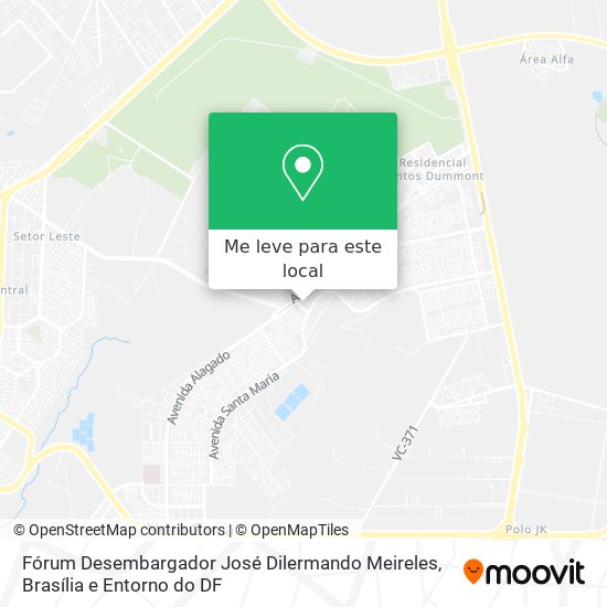 Fórum Desembargador José Dilermando Meireles mapa