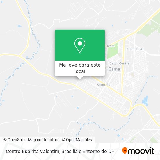 Centro Espírita Valentim mapa