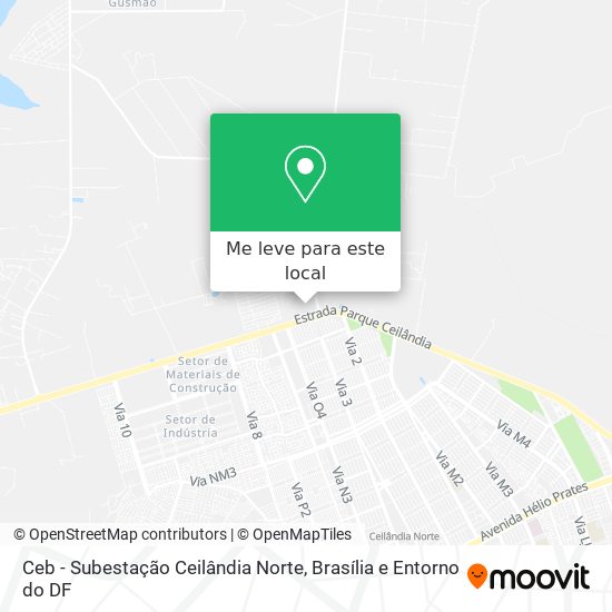 Ceb - Subestação Ceilândia Norte mapa