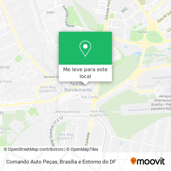 Comando Auto Peças mapa