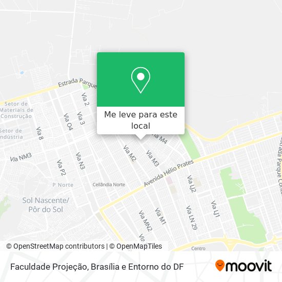 Faculdade Projeção mapa