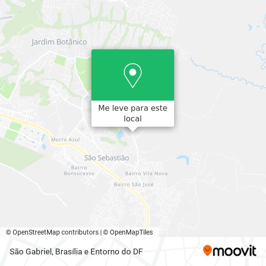 São Gabriel mapa