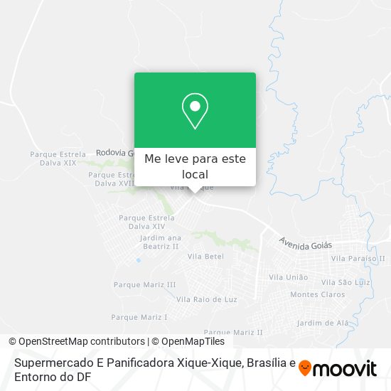 Supermercado E Panificadora Xique-Xique mapa
