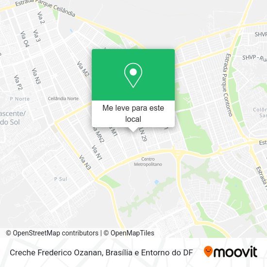 Creche Frederico Ozanan mapa