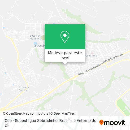 Ceb - Subestação Sobradinho mapa