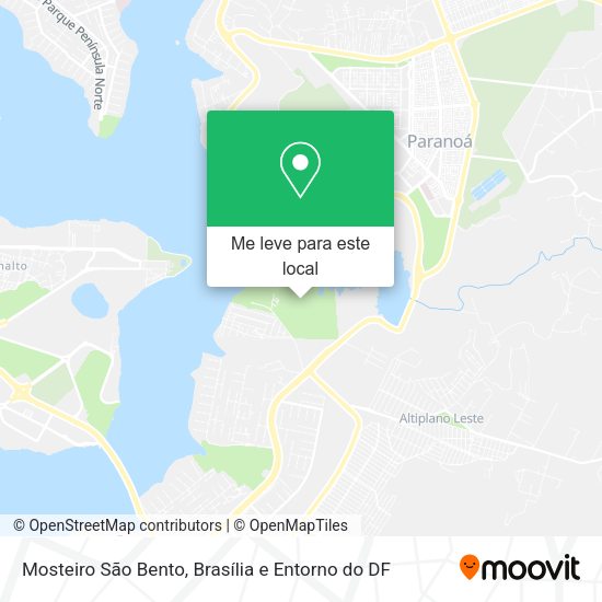 Mosteiro São Bento mapa