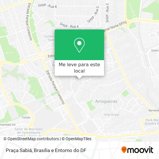 Praça Sabiá mapa