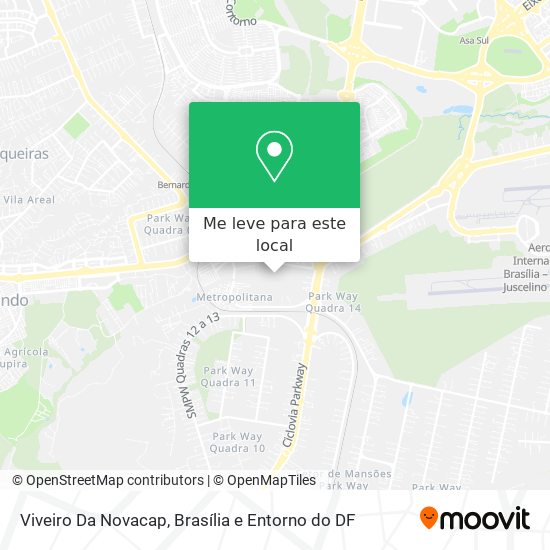 Viveiro Da Novacap mapa