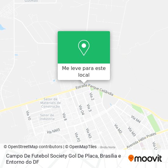 Campo De Futebol Society Gol De Placa mapa
