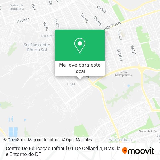 Centro De Educação Infantil 01 De Ceilândia mapa