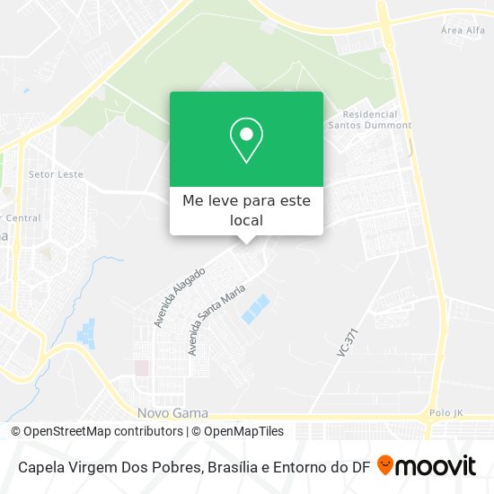 Capela Virgem Dos Pobres mapa