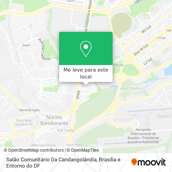 Salão Comunitário Da Candangolândia mapa