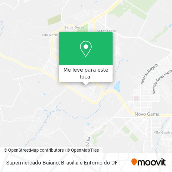 Supermercado Baiano mapa