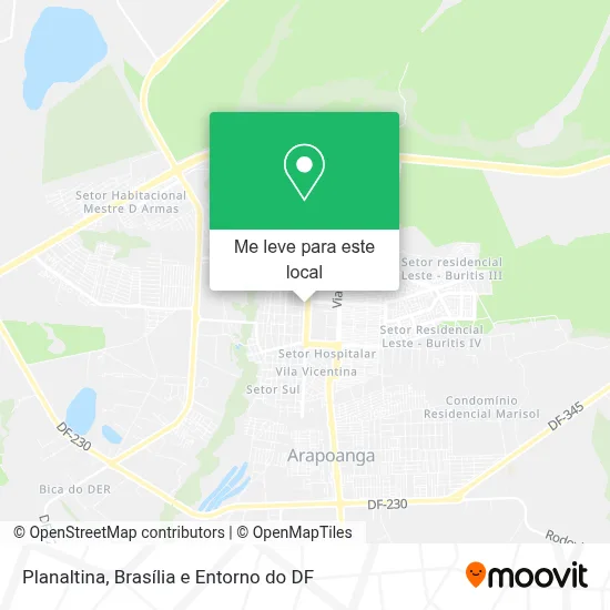 Como chegar até Planaltina de ônibus?