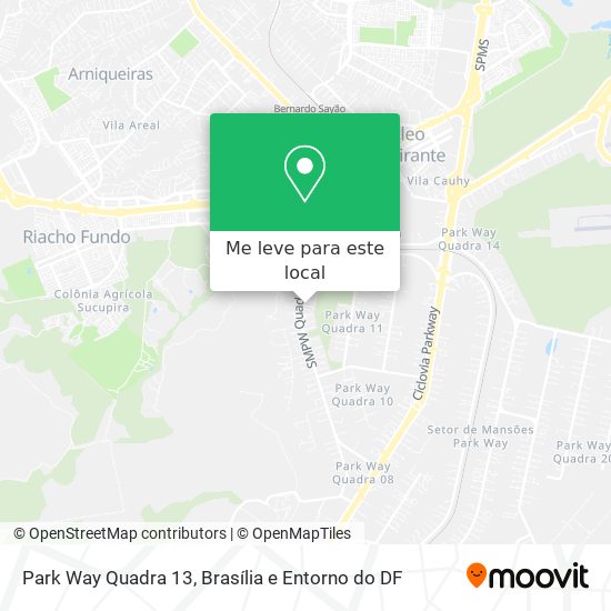 Park Way Quadra 13 mapa