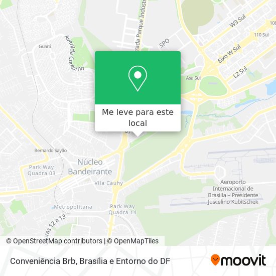 Conveniência Brb mapa