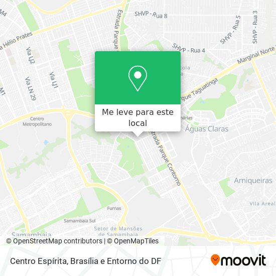 Centro Espírita mapa
