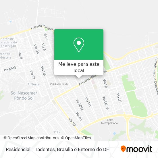 Residencial Tiradentes mapa