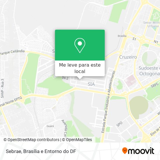 Sebrae mapa