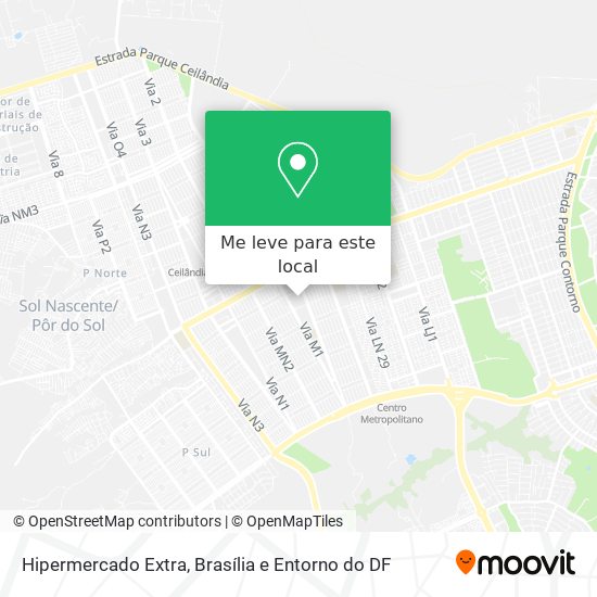 Hipermercado Extra mapa