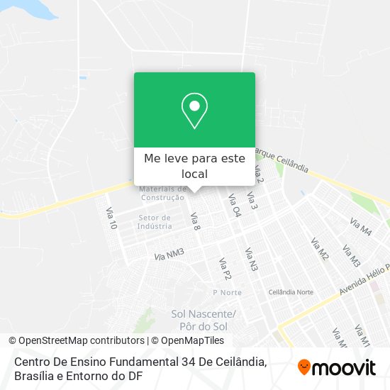 Centro De Ensino Fundamental 34 De Ceilândia mapa