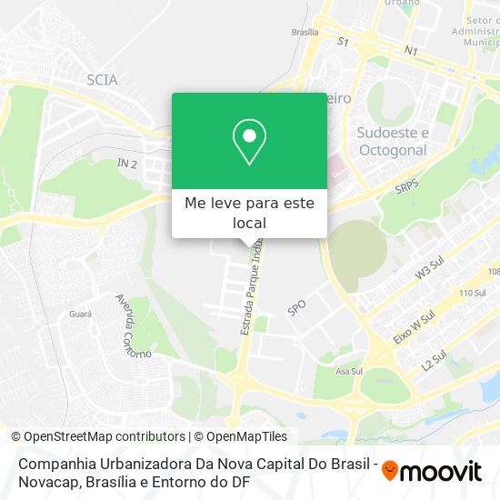 Companhia Urbanizadora Da Nova Capital Do Brasil - Novacap mapa