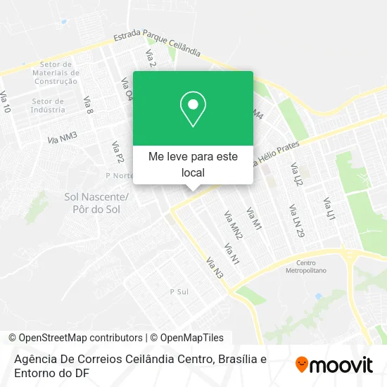 Agência De Correios Ceilândia Centro mapa