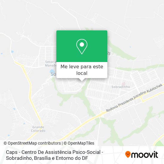 Caps - Centro De Assistência Psico-Social - Sobradinho mapa