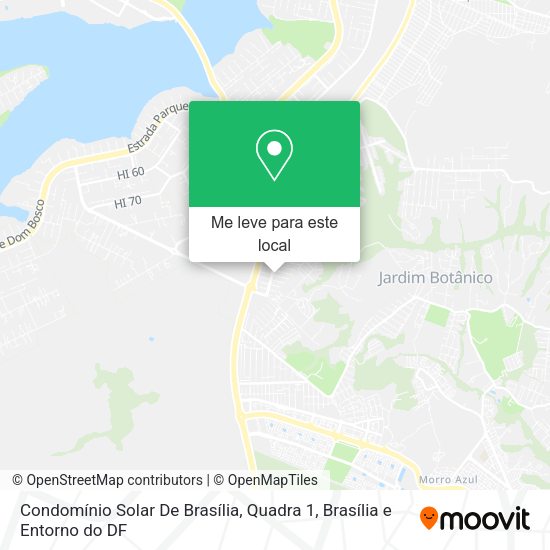 Condomínio Solar De Brasília, Quadra 1 mapa