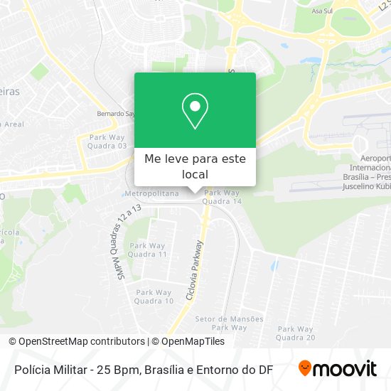 Polícia Militar - 25 Bpm mapa