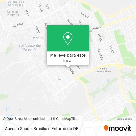 Acesso Saúde mapa