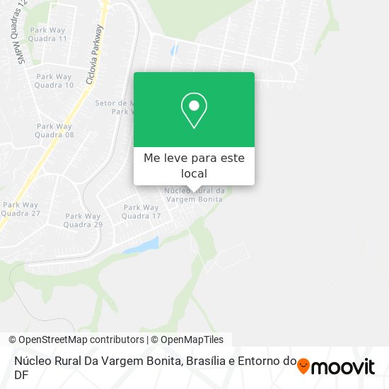 Núcleo Rural Da Vargem Bonita mapa