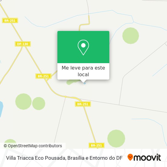Villa Triacca Eco Pousada mapa