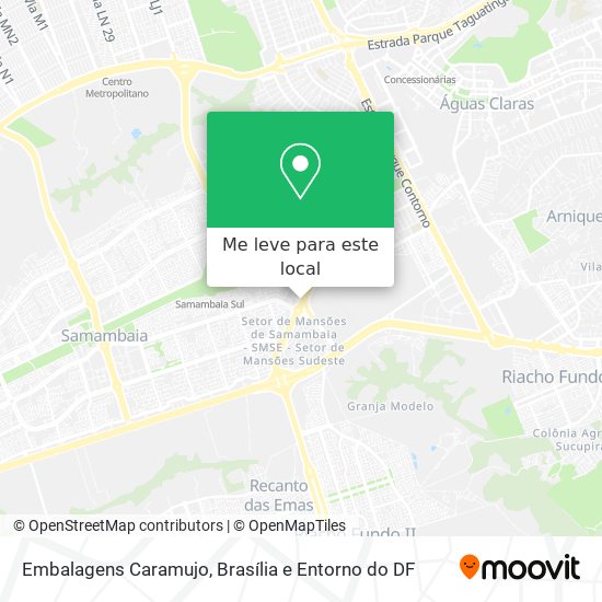 Embalagens Caramujo mapa