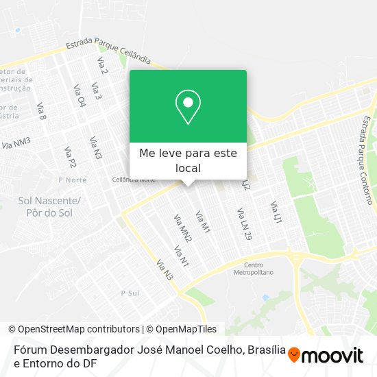 Fórum Desembargador José Manoel Coelho mapa