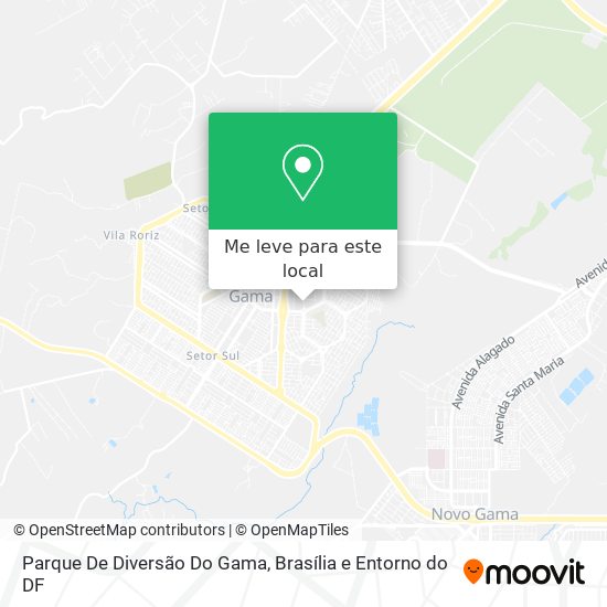 Parque De Diversão Do Gama mapa