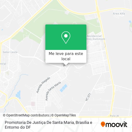 Promotoria De Justiça De Santa Maria mapa