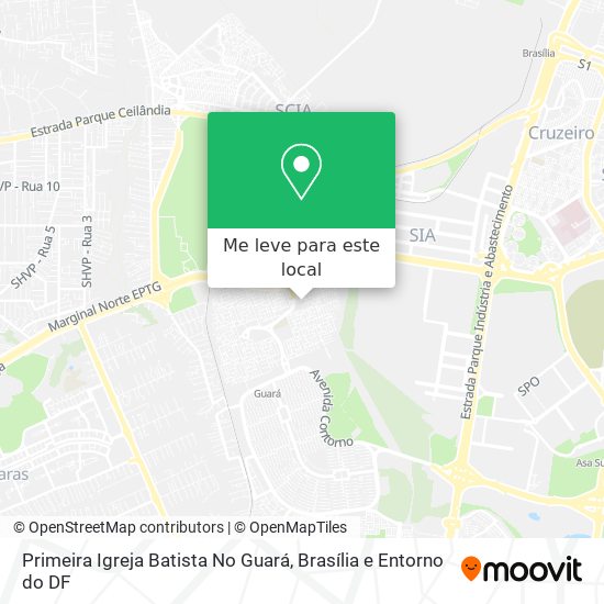 Primeira Igreja Batista No Guará mapa