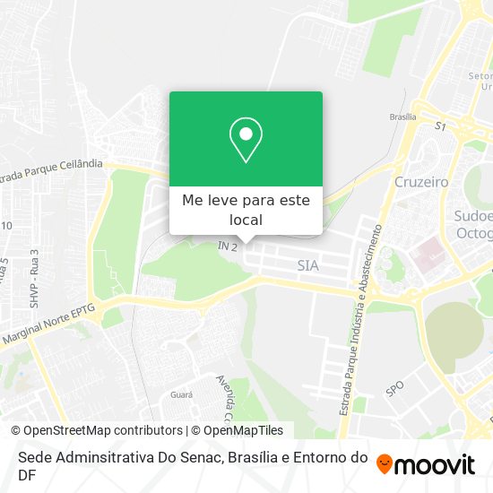 Sede Adminsitrativa Do Senac mapa
