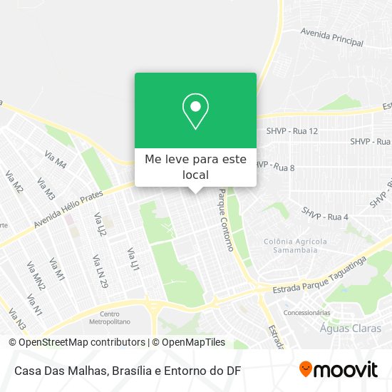 Casa Das Malhas mapa