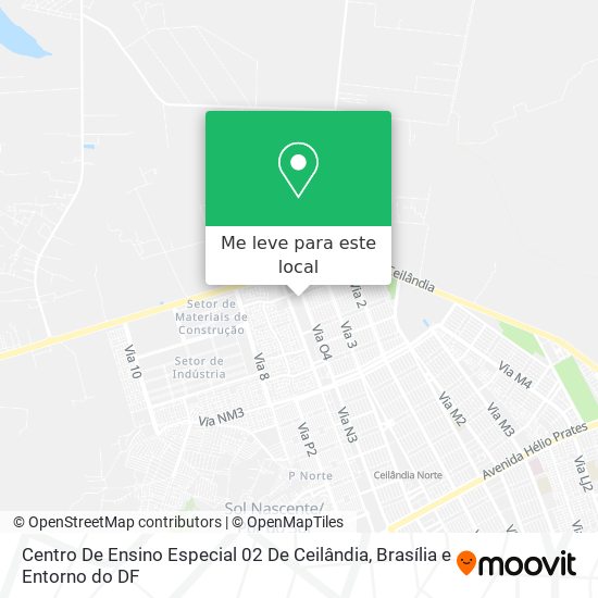 Centro De Ensino Especial 02 De Ceilândia mapa