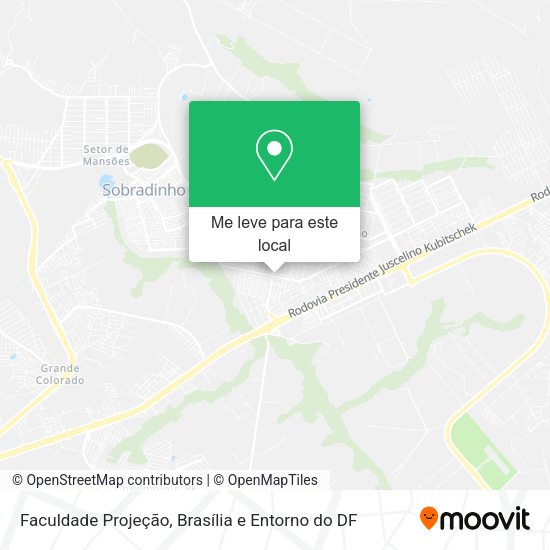 Faculdade Projeção mapa