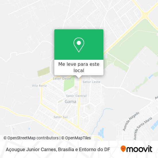 Açougue Junior Carnes mapa