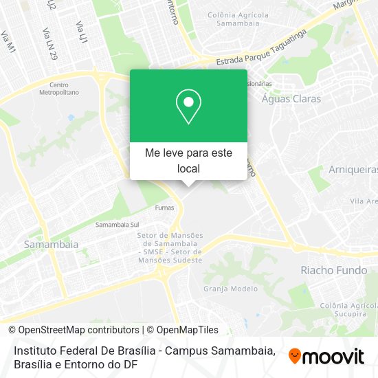 Instituto Federal De Brasília - Campus Samambaia mapa