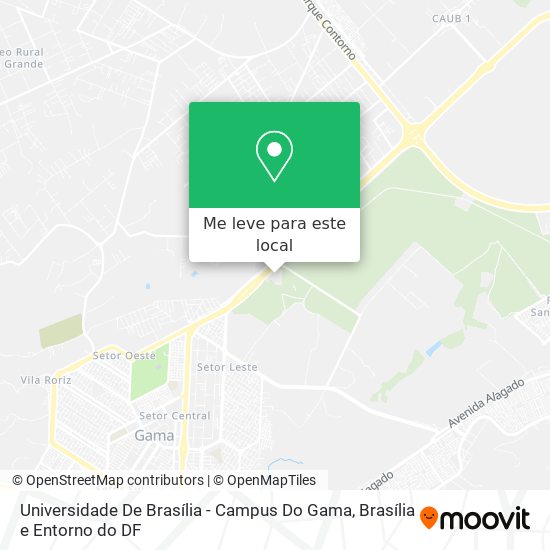 Universidade De Brasília - Campus Do Gama mapa