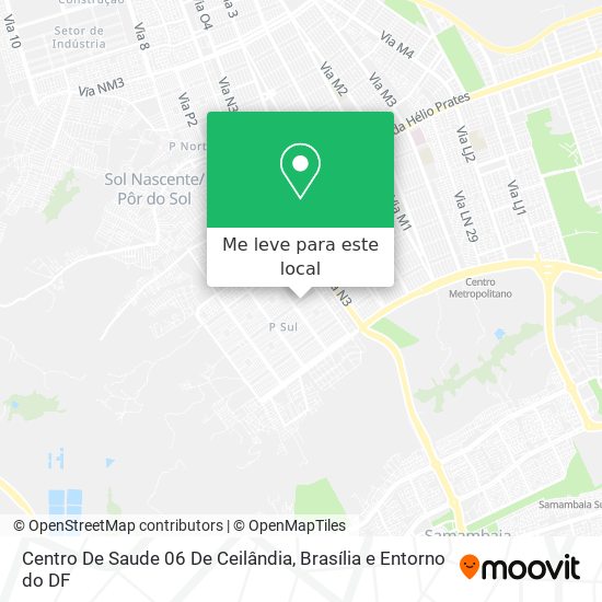 Centro De Saude 06 De Ceilândia mapa