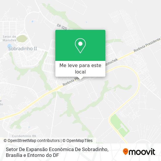 Setor De Expansão Econômica De Sobradinho mapa