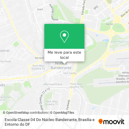 Escola Classe 04 Do Núcleo Bandeirante mapa
