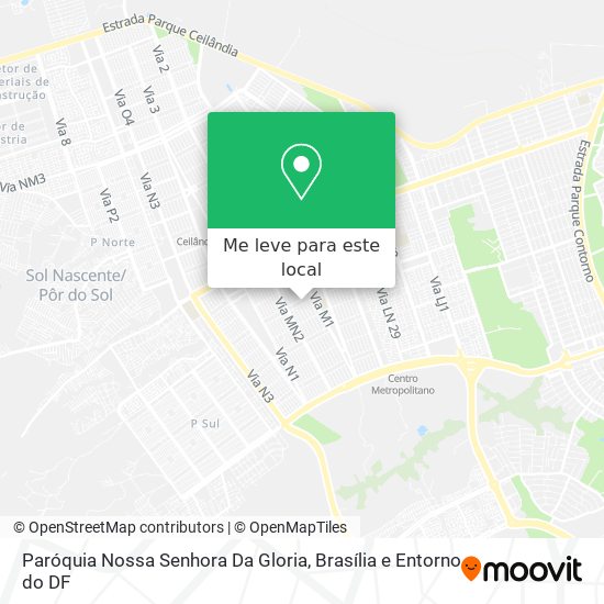 Paróquia Nossa Senhora Da Gloria mapa